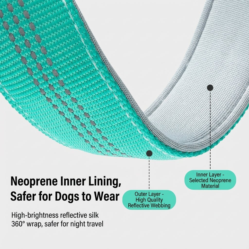 1 Inch Reflective Collared Dog for Outdoor Use - TaglyCharm