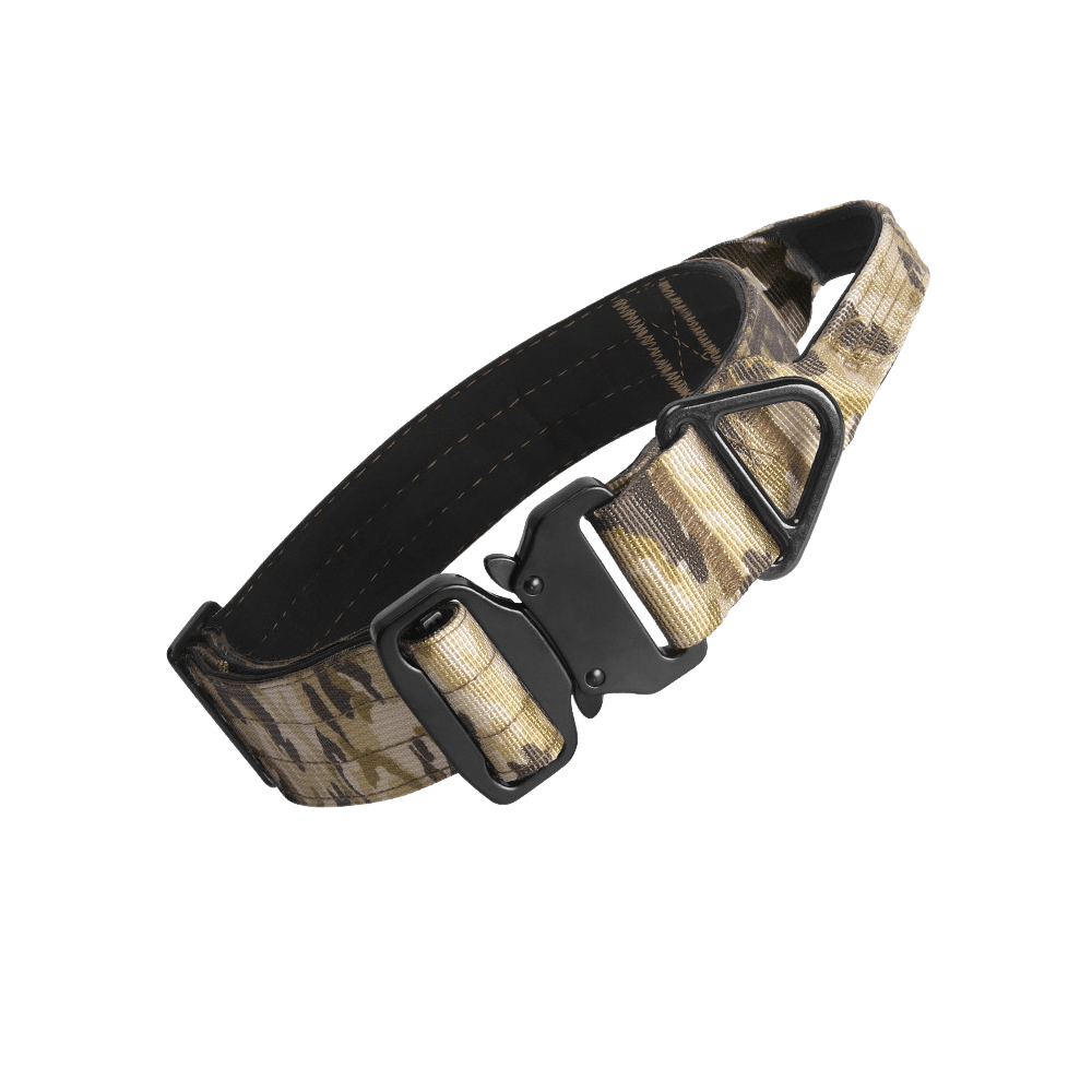 1.5 Inch Heavy Duty Tactical Dog Collar – Grey Camouflage Edition - TaglyCharm