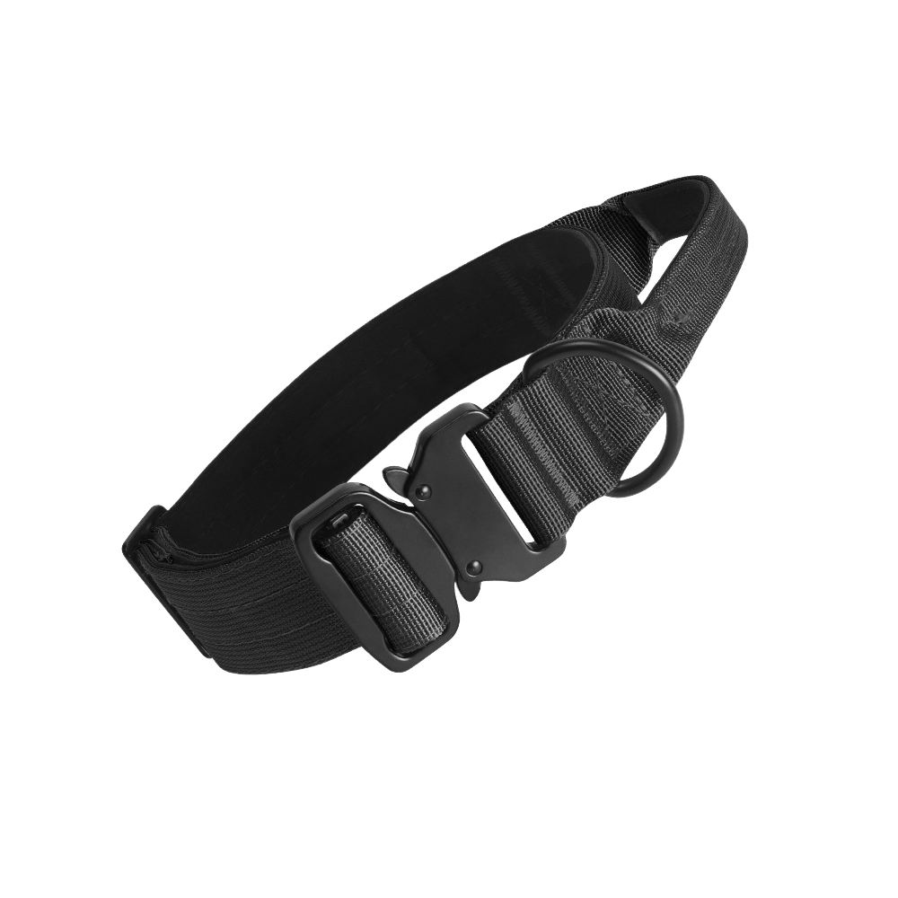 1.5 Inch Heavy Duty Tactical Dog Collar – Grey Camouflage Edition - TaglyCharm