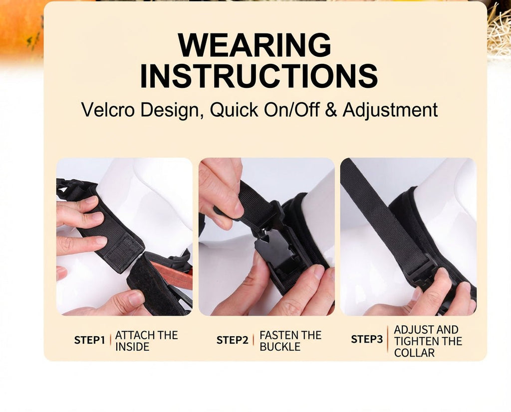 1.5 Inch Magnetic Quick - Release Tactical Collar with Suede Lining & PU Handle - TaglyCharm