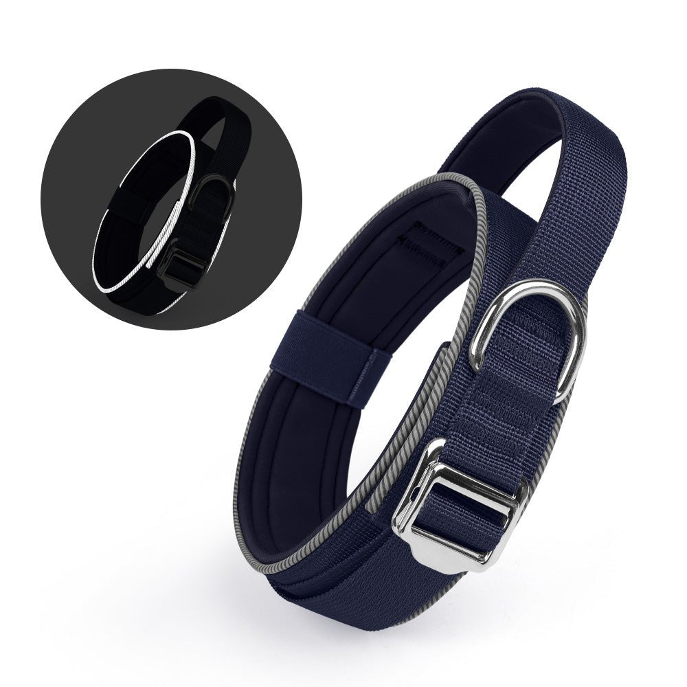 1.7 - inch Width IHeavy - Duty Tactical Dog Collar with Handle & Metal Buckle - TaglyCharm