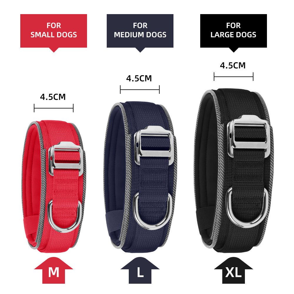 1.7 - inch Width IHeavy - Duty Tactical Dog Collar with Handle & Metal Buckle - TaglyCharm