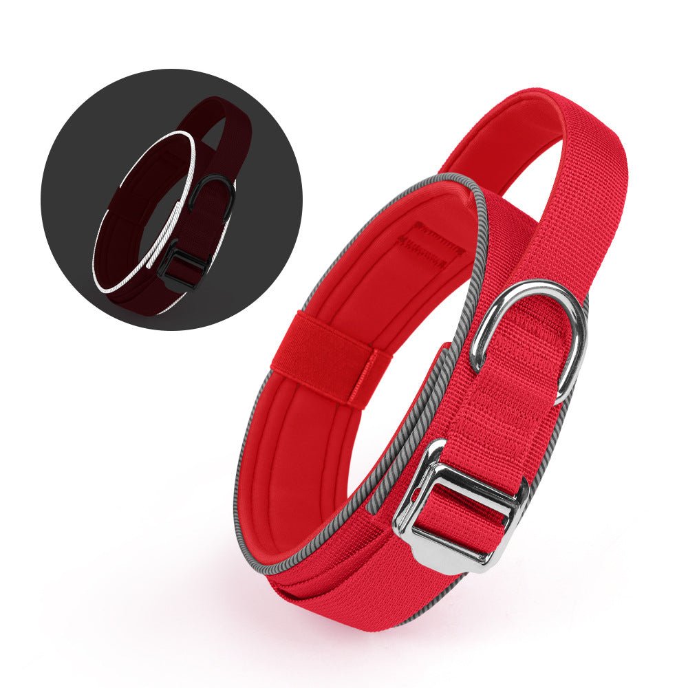 1.7 - inch Width IHeavy - Duty Tactical Dog Collar with Handle & Metal Buckle - TaglyCharm