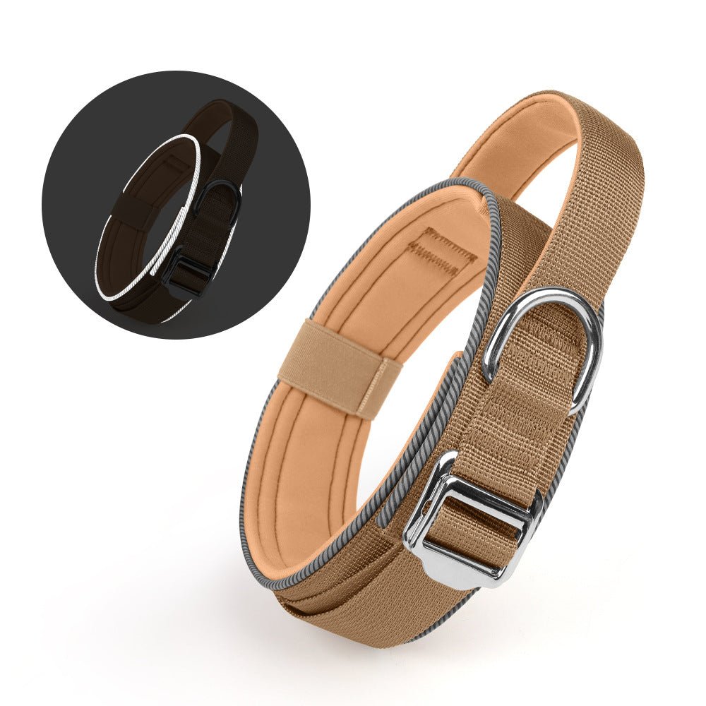 1.7 - inch Width IHeavy - Duty Tactical Dog Collar with Handle & Metal Buckle - TaglyCharm