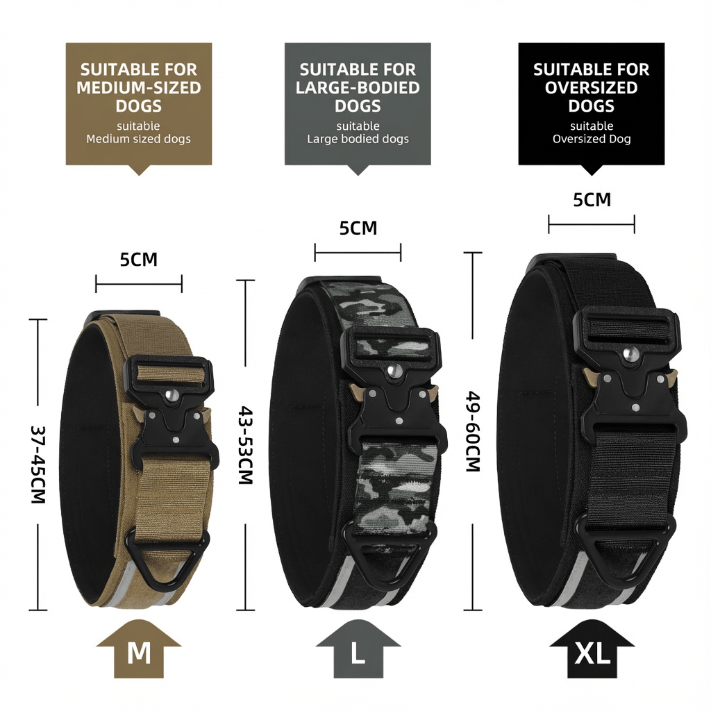 2 Inch Premium Heavy - Duty Tactical Dog Collar – Adjustable, Reflective, and Comfortable - TaglyCharm
