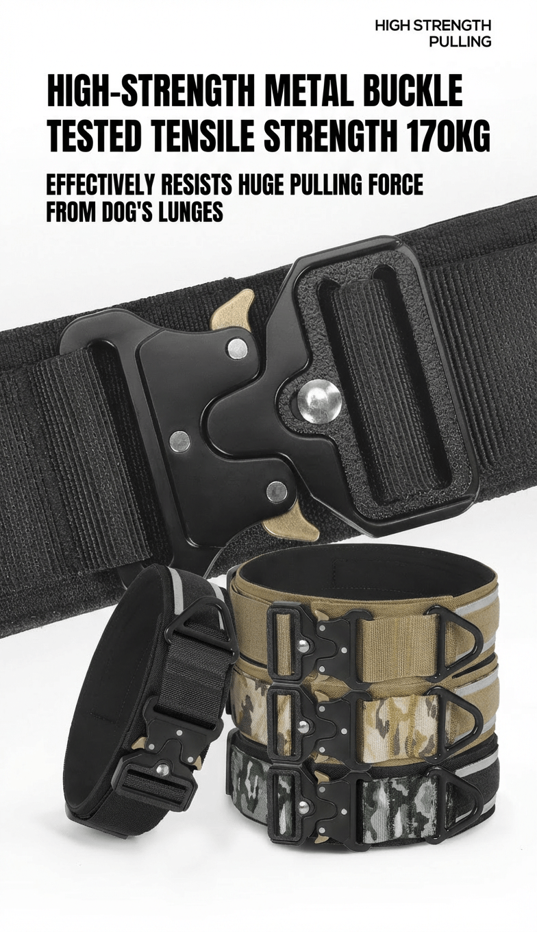 2 Inch Premium Heavy - Duty Tactical Dog Collar – Adjustable, Reflective, and Comfortable - TaglyCharm