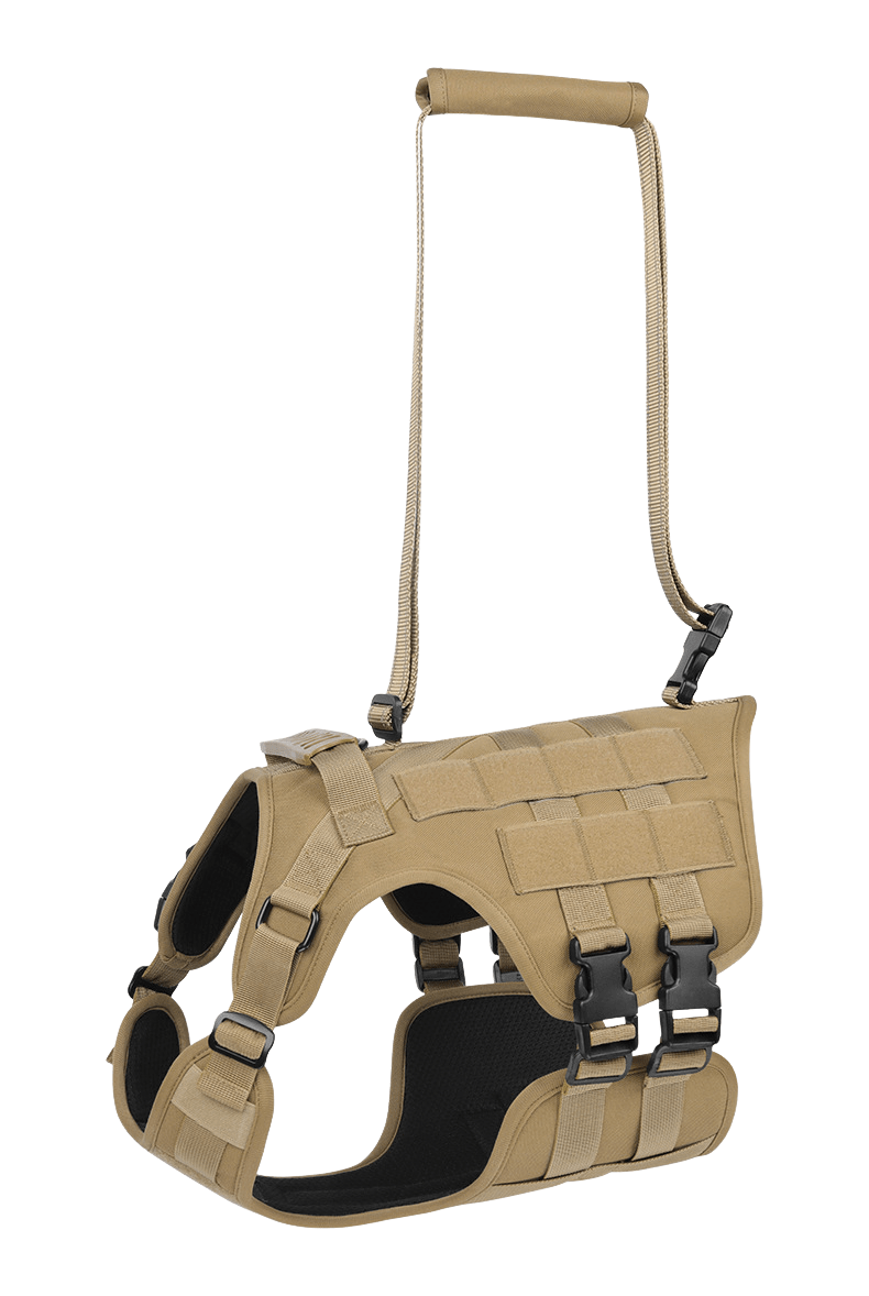 All - in - One Tactical Dog Harness with Built - in Retractable Leash - TaglyCharm