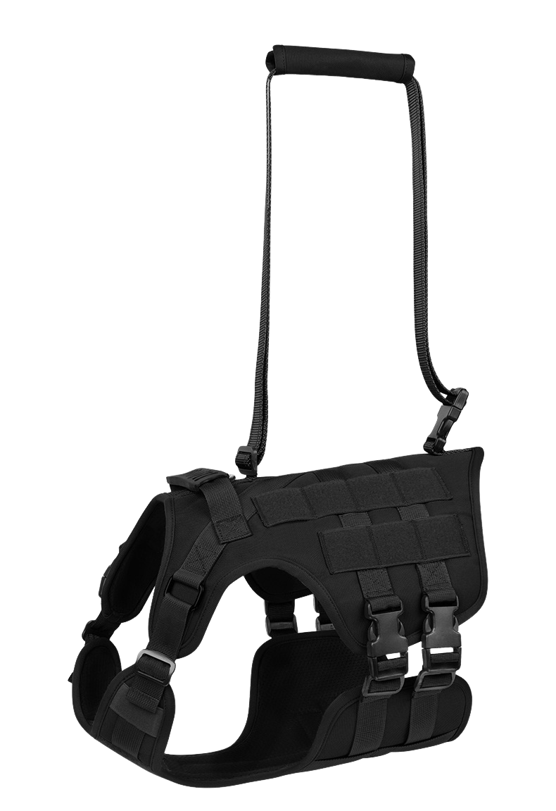 All - in - One Tactical Dog Harness with Built - in Retractable Leash - TaglyCharm