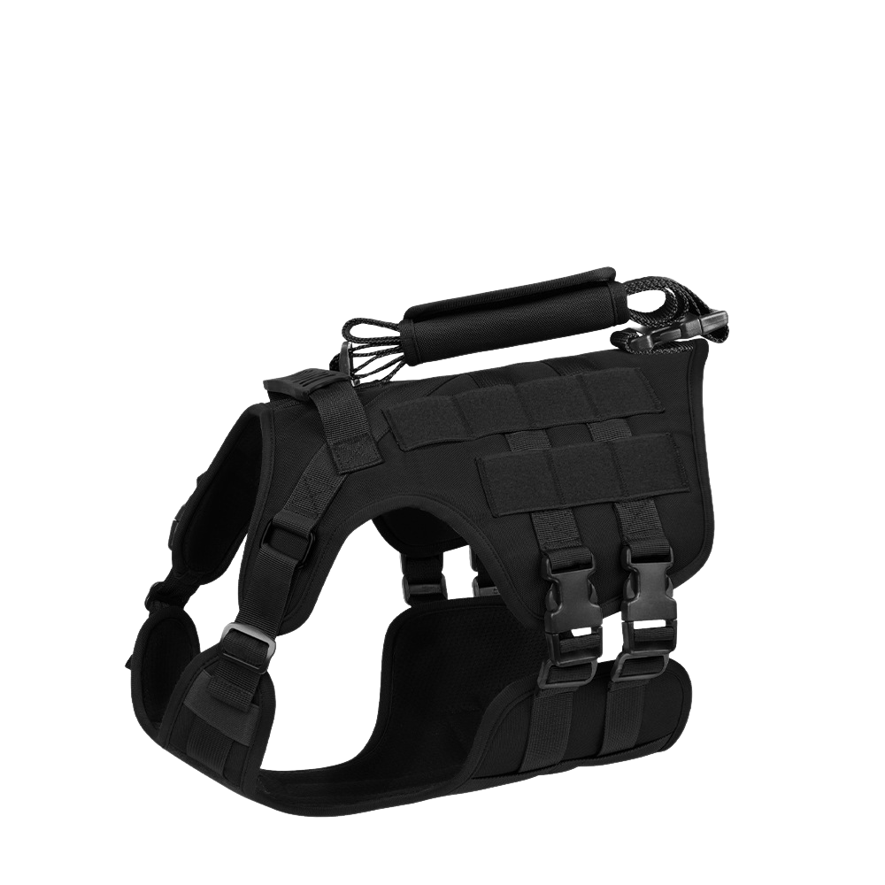 All - in - One Tactical Dog Harness with Built - in Retractable Leash - TaglyCharm