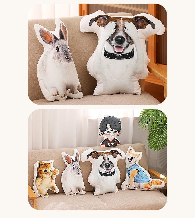 Custom - made Uniquely Shaped Pillows, Custom - made Pet Photos - TaglyCharm