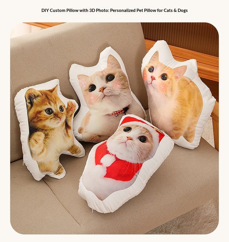 Custom - made Uniquely Shaped Pillows, Custom - made Pet Photos - TaglyCharm