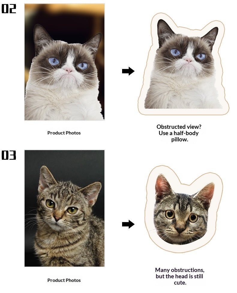 Custom - made Uniquely Shaped Pillows, Custom - made Pet Photos - TaglyCharm