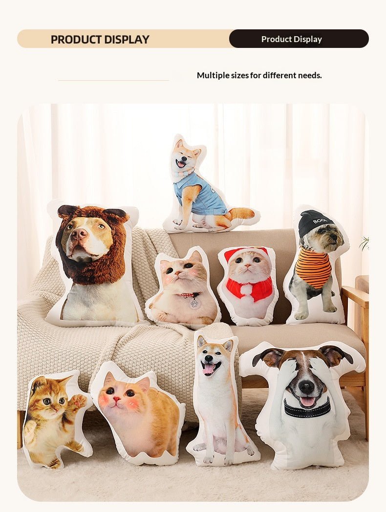 Custom - made Uniquely Shaped Pillows, Custom - made Pet Photos - TaglyCharm
