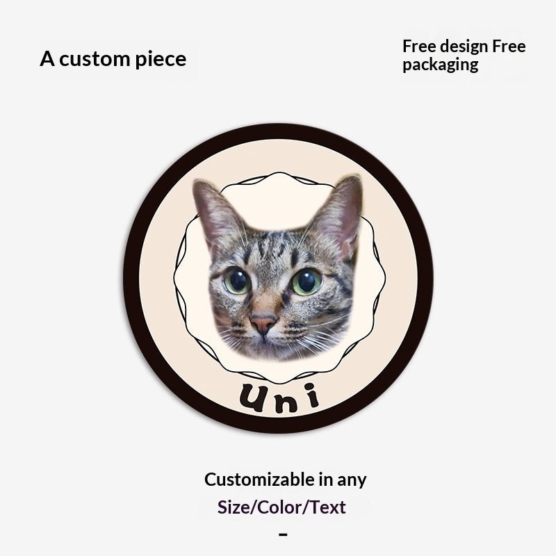 Customized Faux Cashmere Carpet with Pet Pictures - TaglyCharm