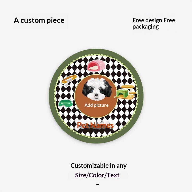Customized Faux Cashmere Carpet with Pet Pictures - TaglyCharm