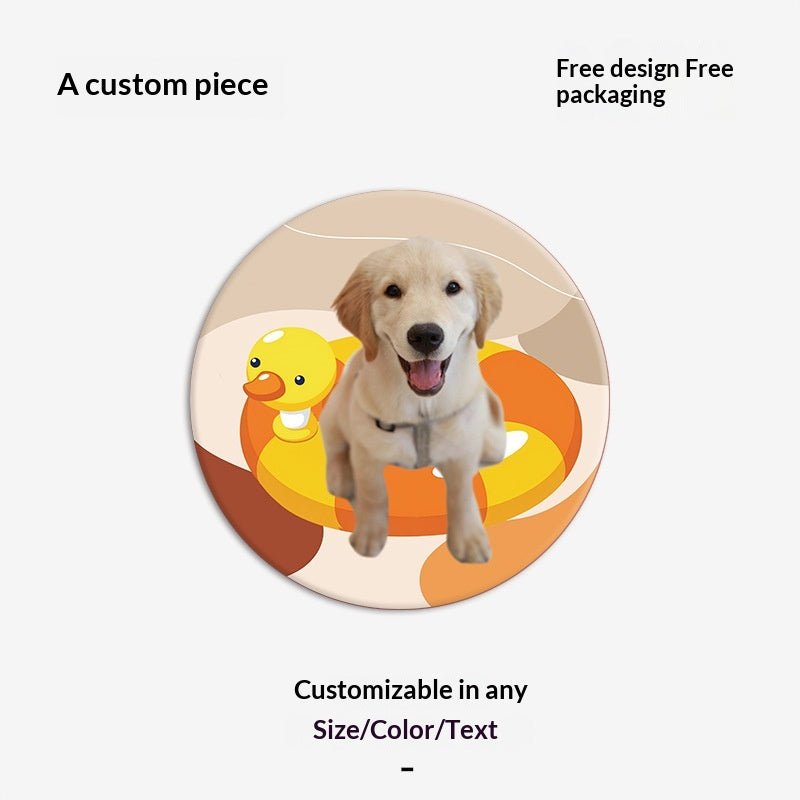 Customized Faux Cashmere Carpet with Pet Pictures - TaglyCharm
