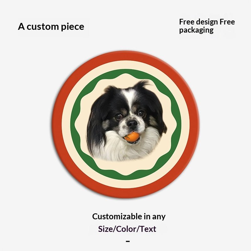 Customized Faux Cashmere Carpet with Pet Pictures - TaglyCharm