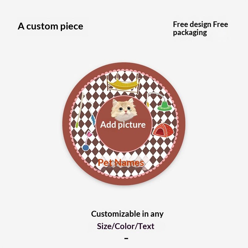 Customized Faux Cashmere Carpet with Pet Pictures - TaglyCharm