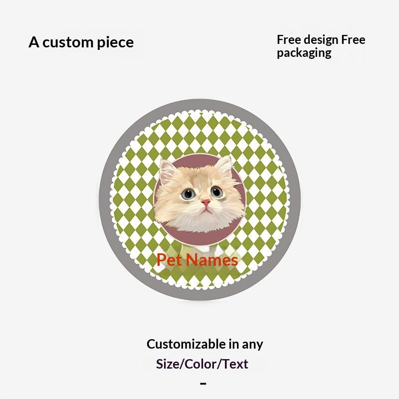 Customized Faux Cashmere Carpet with Pet Pictures - TaglyCharm
