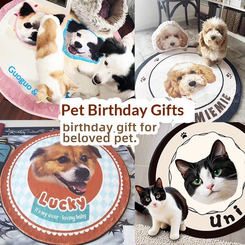 Customized Faux Cashmere Carpet with Pet Pictures - TaglyCharm