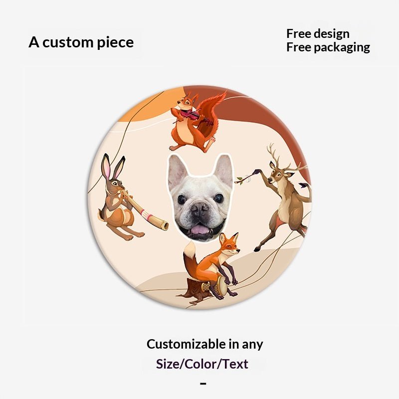 Customized Faux Cashmere Carpet with Pet Pictures - TaglyCharm
