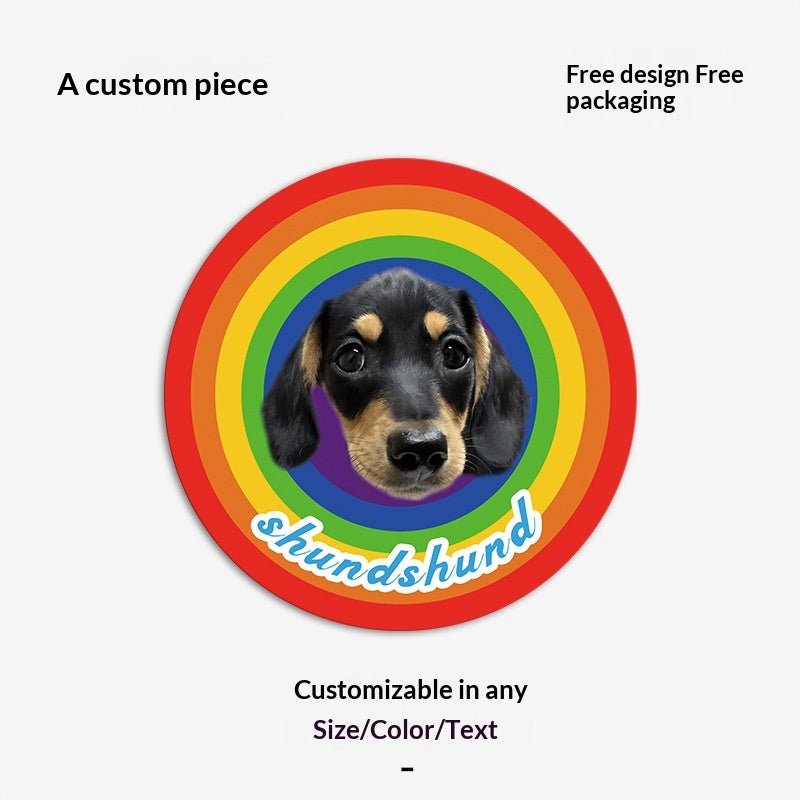 Customized Faux Cashmere Carpet with Pet Pictures - TaglyCharm