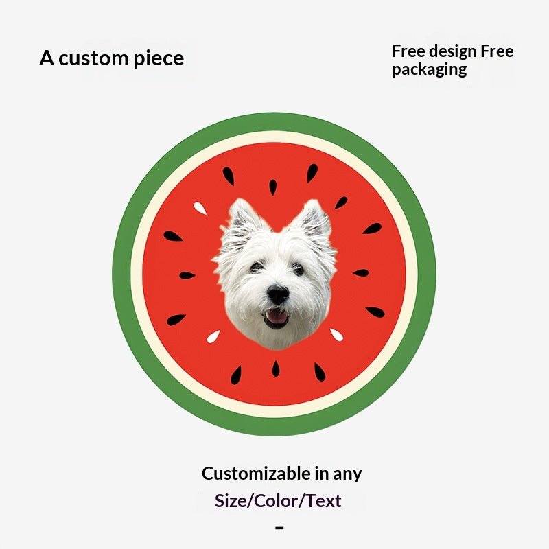 Customized Faux Cashmere Carpet with Pet Pictures - TaglyCharm