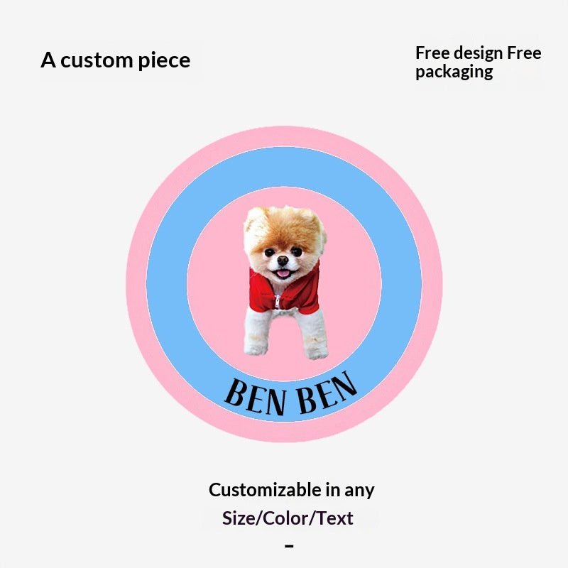 Customized Faux Cashmere Carpet with Pet Pictures - TaglyCharm