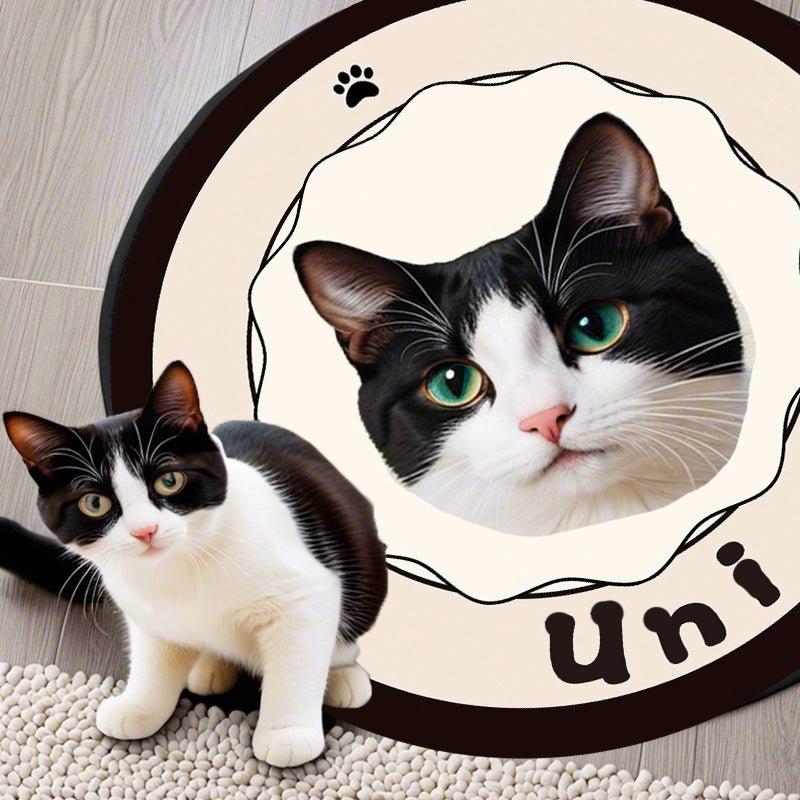 Customized Faux Cashmere Carpet with Pet Pictures - TaglyCharm