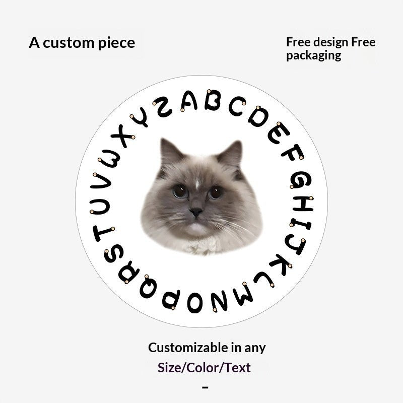 Customized Faux Cashmere Carpet with Pet Pictures - TaglyCharm