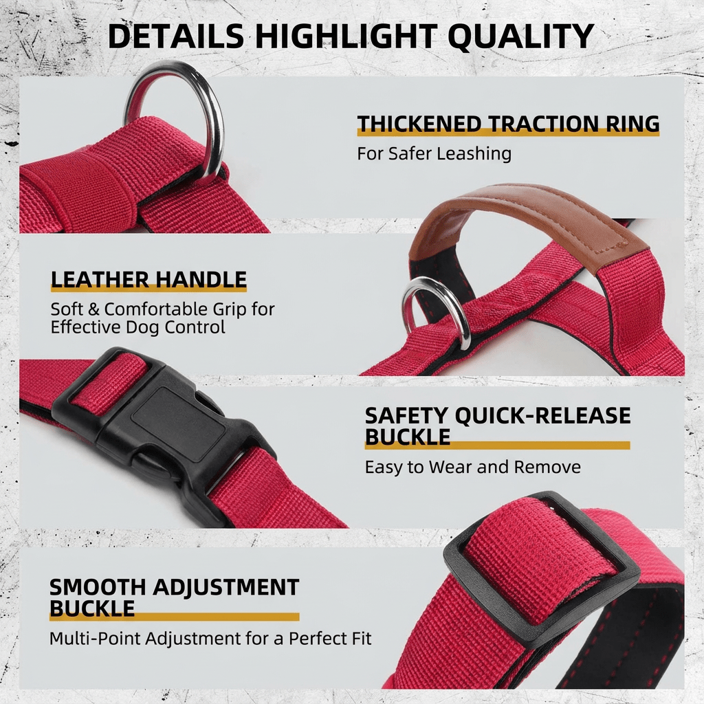 Premium Adjustable Dog Harness – Comfort, Control, and Durability - TaglyCharm