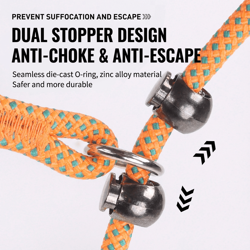 Premium Climbing Rope Dog Training Slip Lead with Anti - Choke Stopper - TaglyCharm