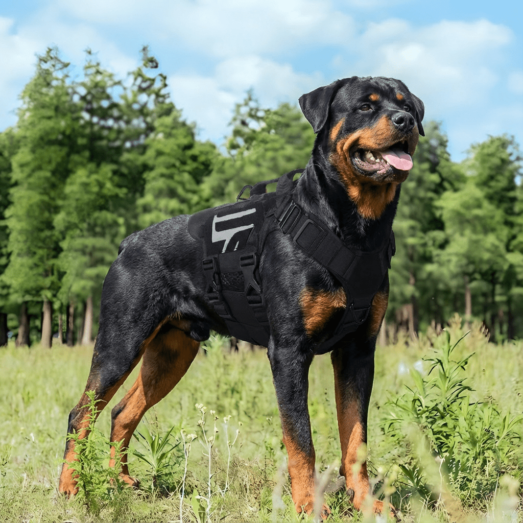 Premium Tactical Dog Harness with 1000D Nylon & Metal Buckles - TaglyCharm