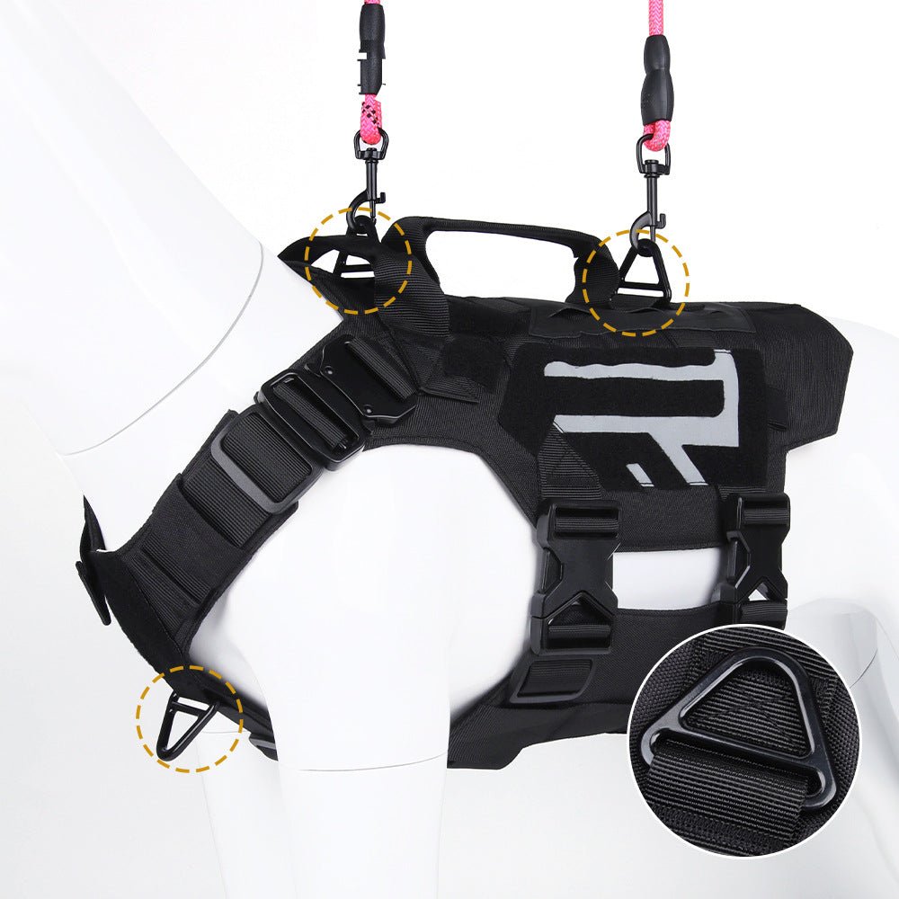 Premium Tactical Dog Harness with 1000D Nylon & Metal Buckles - TaglyCharm