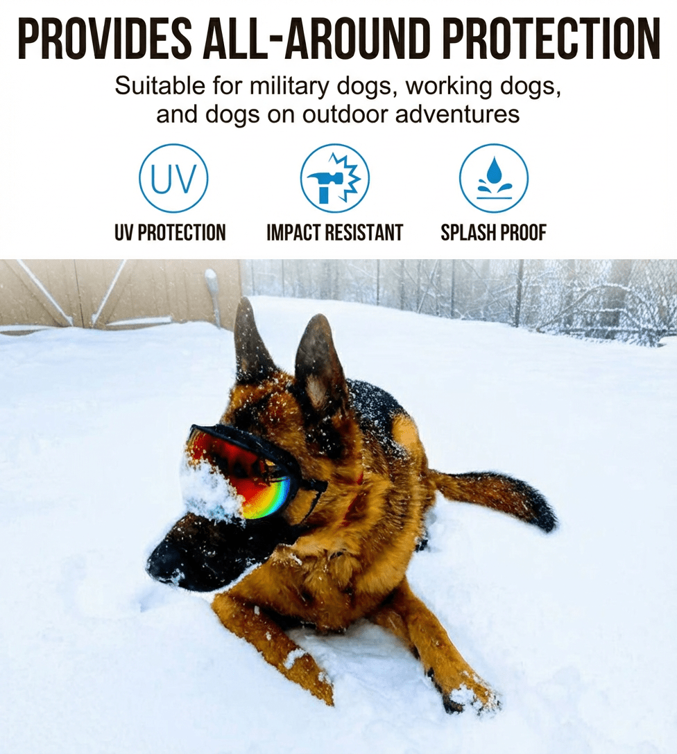 Premium UV400 Dog Goggles – Comfortable & Protective Pet Eyewear - TaglyCharm