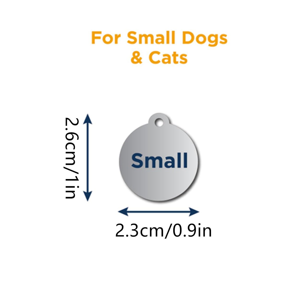 Silent & Secure: Personalized Slide - On Pet ID Tag (No Jingle) - TaglyCharm