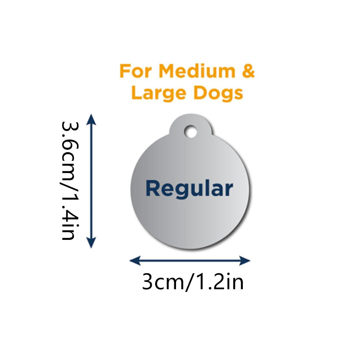 Silent & Secure: Personalized Slide - On Pet ID Tag (No Jingle) - TaglyCharm