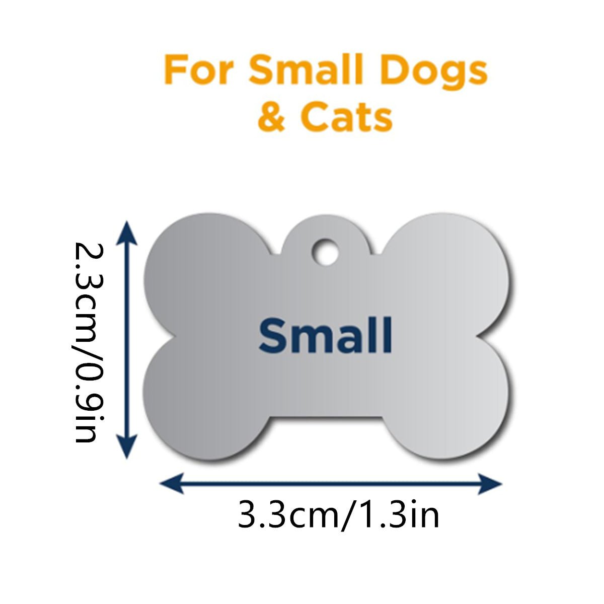 Silent & Secure: Personalized Slide - On Pet ID Tag (No Jingle) - TaglyCharm