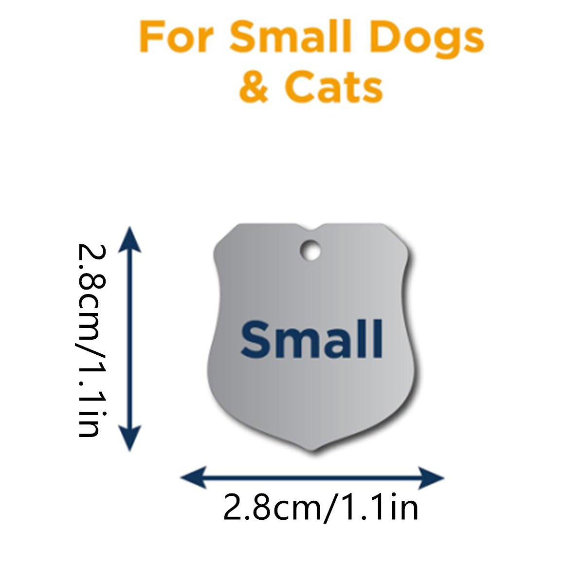 Silent & Secure: Personalized Slide - On Pet ID Tag (No Jingle) - TaglyCharm