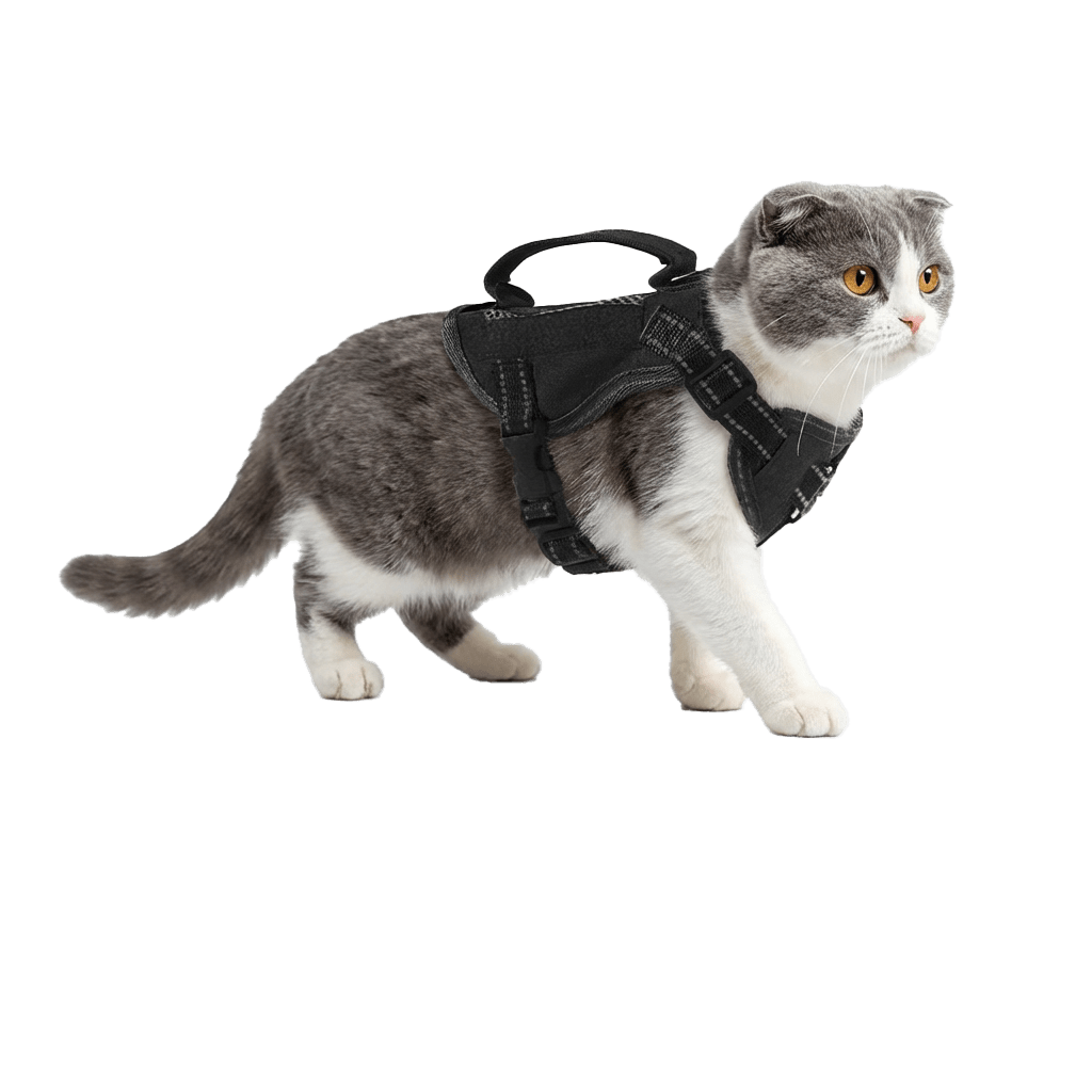 Tactical Cat Harness: Escape - Proof Vest with Control Handle - TaglyCharm