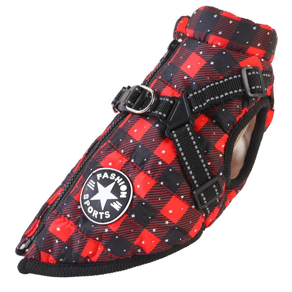 Waterproof Winter Dog Coat with Integrated Harness – Warm Padded Ski Vest & Snow Jacket for Dogs - TaglyCharm