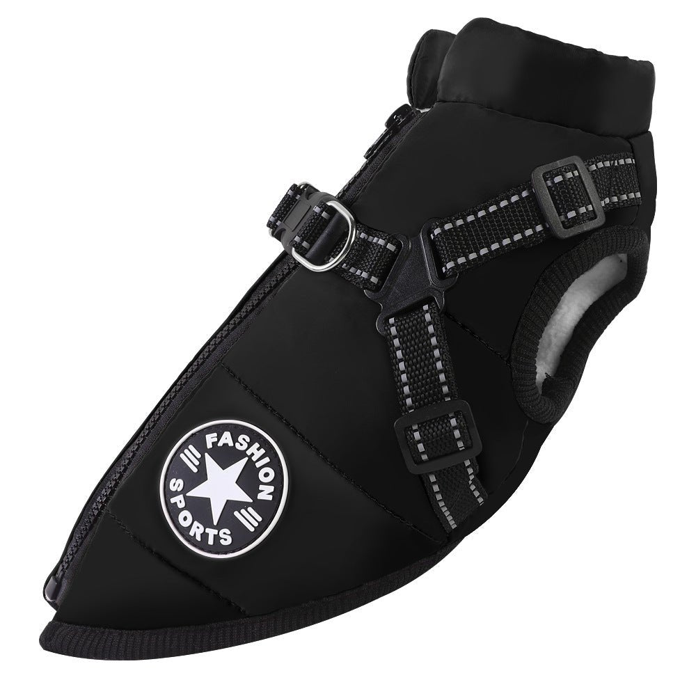 Waterproof Winter Dog Coat with Integrated Harness – Warm Padded Ski Vest & Snow Jacket for Dogs - TaglyCharm