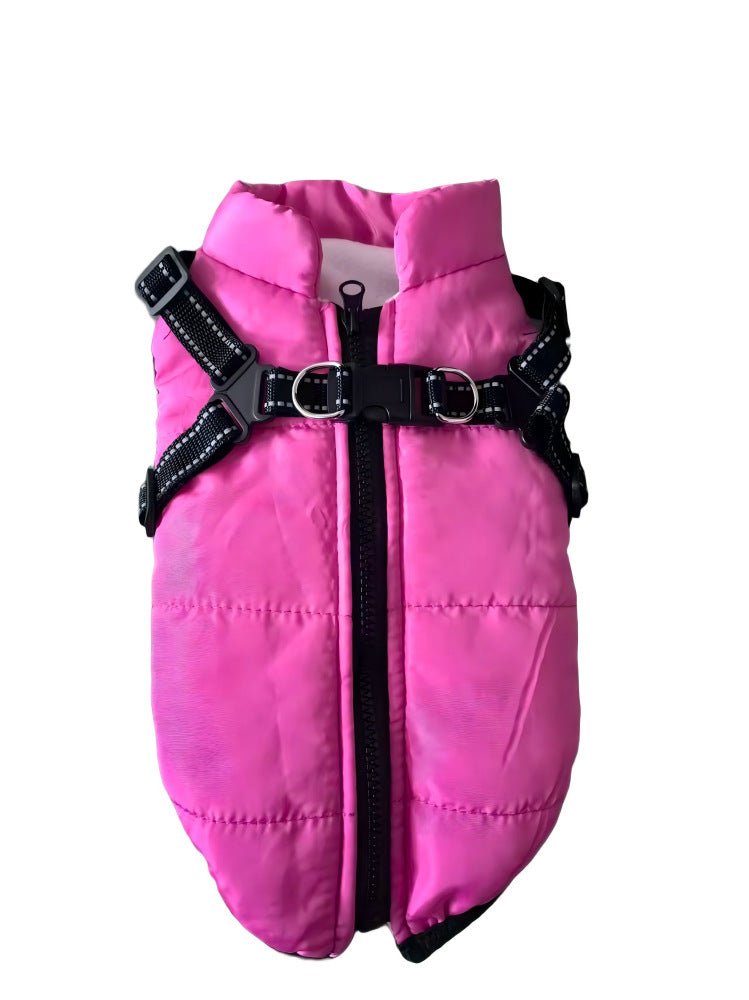 Waterproof Winter Dog Coat with Integrated Harness – Warm Padded Ski Vest & Snow Jacket for Dogs - TaglyCharm